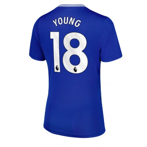 Fotbalové Dres Everton Ashley Young #18 Dámské Domácí 2024-25 Krátký Rukáv